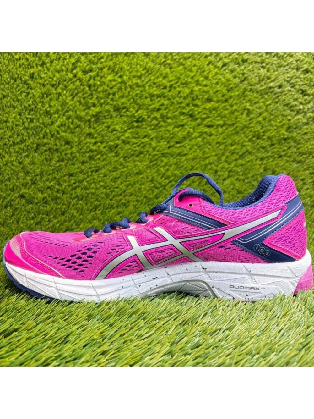 Asics GT-1000 4 Womens Size 11 Pink Blue Silver Athletic Running Shoes Sneakers